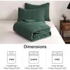 imageDOWNCOOL Black Twin Quilt Set 2Pcs Ultrasonic Process Leaf Texture Pattern Twin Quilt Bedding Set Soft Lightweight Bedspread Coverlet All Season Quilt Twin Size68quotx86quot ampamp 1 Pillow Sham01 Dark Green