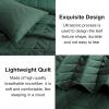 imageDOWNCOOL Black Twin Quilt Set 2Pcs Ultrasonic Process Leaf Texture Pattern Twin Quilt Bedding Set Soft Lightweight Bedspread Coverlet All Season Quilt Twin Size68quotx86quot ampamp 1 Pillow Sham01 Dark Green