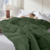 imageDOWNCOOL Comforters Queen Size Duvet InsertSage Green All Season Duvet Lightweight Quilt Down Alternative Hotel Comforter with Corner Tabs Sage Green Queen 88x92 InchesGreen