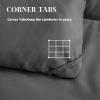 imageDOWNCOOL Comforters Queen Size Duvet InsertSage Green All Season Duvet Lightweight Quilt Down Alternative Hotel Comforter with Corner Tabs Sage Green Queen 88x92 InchesDark Grey