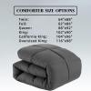 imageDOWNCOOL Comforters Queen Size Duvet InsertSage Green All Season Duvet Lightweight Quilt Down Alternative Hotel Comforter with Corner Tabs Sage Green Queen 88x92 InchesDark Grey