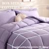 imageDOWNCOOL Comforters Queen Size Duvet InsertSage Green All Season Duvet Lightweight Quilt Down Alternative Hotel Comforter with Corner Tabs Sage Green Queen 88x92 InchesLavender Purple