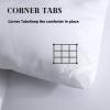 imageDOWNCOOL Comforters Queen Size Duvet InsertSage Green All Season Duvet Lightweight Quilt Down Alternative Hotel Comforter with Corner Tabs Sage Green Queen 88x92 InchesWhite