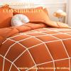 imageDOWNCOOL Comforters Queen Size Duvet InsertSage Green All Season Duvet Lightweight Quilt Down Alternative Hotel Comforter with Corner Tabs Sage Green Queen 88x92 InchesBurnt Orange