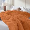 imageDOWNCOOL Comforters Queen Size Duvet InsertSage Green All Season Duvet Lightweight Quilt Down Alternative Hotel Comforter with Corner Tabs Sage Green Queen 88x92 InchesBurnt Orange