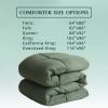 imageDOWNCOOL Comforters Queen Size Duvet InsertSage Green All Season Duvet Lightweight Quilt Down Alternative Hotel Comforter with Corner Tabs Sage Green Queen 88x92 InchesGreen