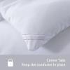 imageDOWNCOOL Comforters Queen Size Duvet InsertSage Green All Season Duvet Lightweight Quilt Down Alternative Hotel Comforter with Corner Tabs Sage Green Queen 88x92 InchesWhite