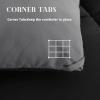 imageDOWNCOOL Comforters Queen Size Duvet InsertSage Green All Season Duvet Lightweight Quilt Down Alternative Hotel Comforter with Corner Tabs Sage Green Queen 88x92 InchesBlackGray