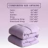 imageDOWNCOOL Comforters Queen Size Duvet InsertSage Green All Season Duvet Lightweight Quilt Down Alternative Hotel Comforter with Corner Tabs Sage Green Queen 88x92 InchesLavender Purple