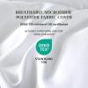 imageDOWNCOOL Comforters Queen Size Duvet InsertWhite Stripe All Season Duvet Lightweight Quilt Down Alternative Hotel Comforter with Corner Tabs White Stripe Queen 88x92 Inches
