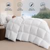 imageDOWNCOOL Goose Feather Down Comforter Queen Size  750 Fill Power Duvet Insert  Ultra Soft Hotel Collection Comforter