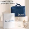imageDOWNCOOL Goose Feather Down Comforter Queen Size  750 Fill Power Duvet Insert  Ultra Soft Hotel Collection Comforter