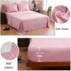 imageDOWNCOOL Lavender Purple Queen Comforter Set 7 Piece Pintuck Bed in A Bag Queen Pinch Pleat Bed SetAll Season Bedding Sets with Comforter Flat Sheet Fitted Sheet Pillowcases ampamp ShamsPink