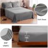 imageDOWNCOOL Lavender Purple Queen Comforter Set 7 Piece Pintuck Bed in A Bag Queen Pinch Pleat Bed SetAll Season Bedding Sets with Comforter Flat Sheet Fitted Sheet Pillowcases ampamp ShamsGrey