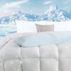 imageDOWNCOOL Luxury Full Body Pillow Insert with Fiber Cover  Ultra Soft Body Pillow for Sleeping  Breathable Long Bed Pillow Insert 20quotx54quotBlack with CoverCoolingblue