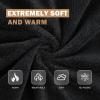 imageDOWNCOOL Luxury Full Body Pillow Insert with Fiber Cover  Ultra Soft Body Pillow for Sleeping  Breathable Long Bed Pillow Insert 20quotx54quotBlack with CoverFaux Furblack