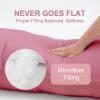 imageDOWNCOOL Luxury Full Body Pillow Insert with Fiber Cover  Ultra Soft Body Pillow for Sleeping  Breathable Long Bed Pillow Insert 20quotx54quotBlack with CoverPink