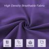 imageDOWNCOOL Luxury Full Body Pillow Insert with Fiber Cover  Ultra Soft Body Pillow for Sleeping  Breathable Long Bed Pillow Insert 20quotx54quotBlack with CoverPurple
