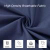 imageDOWNCOOL Luxury Full Body Pillow Insert with Fiber Cover  Ultra Soft Body Pillow for Sleeping  Breathable Long Bed Pillow Insert 20quotx54quotBlack with CoverBlue