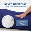 imageDOWNCOOL Luxury Full Body Pillow Insert with Fiber Cover  Ultra Soft Body Pillow for Sleeping  Breathable Long Bed Pillow Insert 20quotx54quotBlack with CoverBlue
