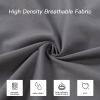 imageDOWNCOOL Luxury Full Body Pillow Insert with Fiber Cover  Ultra Soft Body Pillow for Sleeping  Breathable Long Bed Pillow Insert 20quotx54quotBlack with CoverGrey