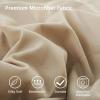 imageDOWNCOOL Queen Comforter Set  3 Pieces Cute Pinch Pleat Bed Set Soft Fluffy Comforters Queen Size Black Down Alternative Bedding Comforter Sets for All Season 1 Comforter ampamp 2 PillowcasesBeige