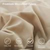 imageDOWNCOOL Queen Comforter Set  3 Pieces Cute Pinch Pleat Bed Set Soft Fluffy Comforters Queen Size Black Down Alternative Bedding Comforter Sets for All Season 1 Comforter ampamp 2 PillowcasesBeige