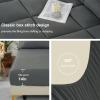 imageDOWNCOOL Queen Comforter Set 7 Pieces Bedding Sets Queen Pink All Season Down Alternative Bed in a Bag Queen with Comforter Flat Sheet Fitted Sheet 2 Pillow Shams ampamp 2 PillowcasesGrey
