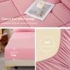 imageDOWNCOOL Queen Comforter Set 7 Pieces Bedding Sets Queen Pink All Season Down Alternative Bed in a Bag Queen with Comforter Flat Sheet Fitted Sheet 2 Pillow Shams ampamp 2 PillowcasesPink