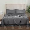 imageDOWNCOOL Queen Sheet Set  100 Cotton Sheets Queen Size Set 400 Thread Count Sateen Deep Pocket Queen Sheets Up to 16quot 4Pc Breathable Cooling Hotel Luxury Bedding Sheets ampamp Pillowcases GreyGrey