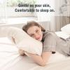 imageDOWNCOOL Queen Sheet Set  100 Cotton Sheets Queen Size Set 400 Thread Count Sateen Deep Pocket Queen Sheets Up to 16quot 4Pc Breathable Cooling Hotel Luxury Bedding Sheets ampamp Pillowcases GreyCream White