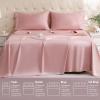 imageDOWNCOOL Queen Sheet Set  100 Cotton Sheets Queen Size Set 400 Thread Count Sateen Deep Pocket Queen Sheets Up to 16quot 4Pc Breathable Cooling Hotel Luxury Bedding Sheets ampamp Pillowcases GreyPink