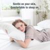 imageDOWNCOOL Queen Sheet Set  100 Cotton Sheets Queen Size Set 400 Thread Count Sateen Deep Pocket Queen Sheets Up to 16quot 4Pc Breathable Cooling Hotel Luxury Bedding Sheets ampamp Pillowcases GreyWhite