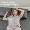 imageDOWNCOOL Queen Sheet Set  100 Cotton Sheets Queen Size Set 400 Thread Count Sateen Deep Pocket Queen Sheets Up to 16quot 4Pc Breathable Cooling Hotel Luxury Bedding Sheets ampamp Pillowcases GreyGrey