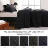 imageDOWNCOOL White Queen Quilt Bedding Set 3Pcs Ultrasonic Process Leaf Texture Pattern Queen Quilt Set Soft Lightweight Bedspread Coverlet All Season Queen Size Quilt90quotx96quotampamp 2 Pillow Shams01 Black