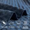 imageDOWNCOOL White Queen Quilt Bedding Set 3Pcs Ultrasonic Process Leaf Texture Pattern Queen Quilt Set Soft Lightweight Bedspread Coverlet All Season Queen Size Quilt90quotx96quotampamp 2 Pillow Shams02 Navy
