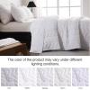imageDOWNCOOL White Queen Quilt Bedding Set 3Pcs Ultrasonic Process Leaf Texture Pattern Queen Quilt Set Soft Lightweight Bedspread Coverlet All Season Queen Size Quilt90quotx96quotampamp 2 Pillow Shams01 White
