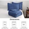 imageDOWNCOOL White Queen Quilt Bedding Set 3Pcs Ultrasonic Process Leaf Texture Pattern Queen Quilt Set Soft Lightweight Bedspread Coverlet All Season Queen Size Quilt90quotx96quotampamp 2 Pillow Shams01 Navy