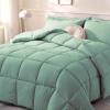 imageDOWNCOOL Comforters Queen Size Duvet InsertSage Green All Season Duvet Lightweight Quilt Down Alternative Hotel Comforter with Corner Tabs Sage Green Queen 88x92 InchesSage Green