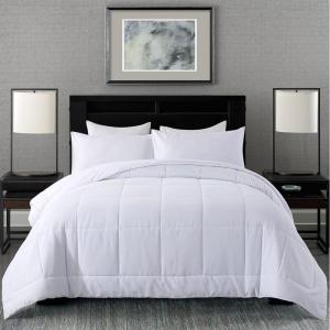 imageDOWNCOOL All Seasons Sage Green Bedding Comforters ampamp Sets with 2 Pillow Cases 3 Pieces Down Alternative Comforter Set Bedding Comforter Sets Queen Lightweight and Noiseless Queen88x90 inchesWhite