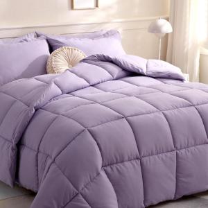 imageDOWNCOOL Comforters Queen Size Duvet InsertSage Green All Season Duvet Lightweight Quilt Down Alternative Hotel Comforter with Corner Tabs Sage Green Queen 88x92 InchesLavender Purple