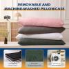 imageDOWNCOOL Full Body Pillow for Adults Ultra Soft Long Bed Pillow with Removable Cover Cooling Breathable Polyester Microfiber Large Body Pillow 20x54 inch with CoverGreen