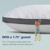 imageDOWNCOOL Full Body Pillow for Adults Ultra Soft Long Bed Pillow with Removable Cover Cooling Breathable Polyester Microfiber Large Body Pillow 20x54 inch with CoverQuiltedwhite