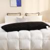 imageDOWNCOOL Full Body Pillow for Adults Ultra Soft Long Bed Pillow with Removable Cover Cooling Breathable Polyester Microfiber Large Body Pillow 20x54 inch with CoverQuiltedblack
