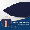 imageDOWNCOOL Full Body Pillow for Adults Ultra Soft Long Bed Pillow with Removable Cover Cooling Breathable Polyester Microfiber Large Body Pillow 20x54 inch with CoverBlue