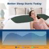 imageDOWNCOOL Full Body Pillow for Adults Ultra Soft Long Bed Pillow with Removable Cover Cooling Breathable Polyester Microfiber Large Body Pillow 20x54 inch with CoverGreen
