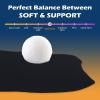 imageDOWNCOOL Full Body Pillow for Adults Ultra Soft Long Bed Pillow with Removable Cover Cooling Breathable Polyester Microfiber Large Body Pillow 20x54 inch with CoverBlack