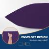 imageDOWNCOOL Full Body Pillow for Adults Ultra Soft Long Bed Pillow with Removable Cover Cooling Breathable Polyester Microfiber Large Body Pillow 20x54 inch with CoverPurple