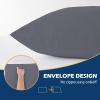 imageDOWNCOOL Full Body Pillow for Adults Ultra Soft Long Bed Pillow with Removable Cover Cooling Breathable Polyester Microfiber Large Body Pillow 20x54 inch with CoverGrey