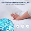 imageDOWNCOOL Full Body Pillow for Adults Ultra Soft Long Bed Pillow with Removable Cover Cooling Breathable Polyester Microfiber Large Body Pillow 20x54 inch with CoverWhite